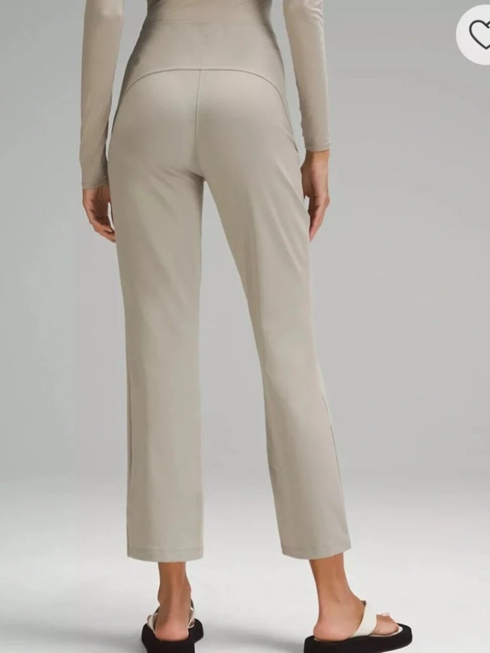 Lululemon Smooth Fit Pull-On High-Rise Cropped Pant in Riverstone I Size 0